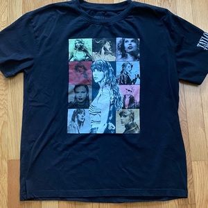 Taylor Swift Eras Tour Official Tee Shirt Black